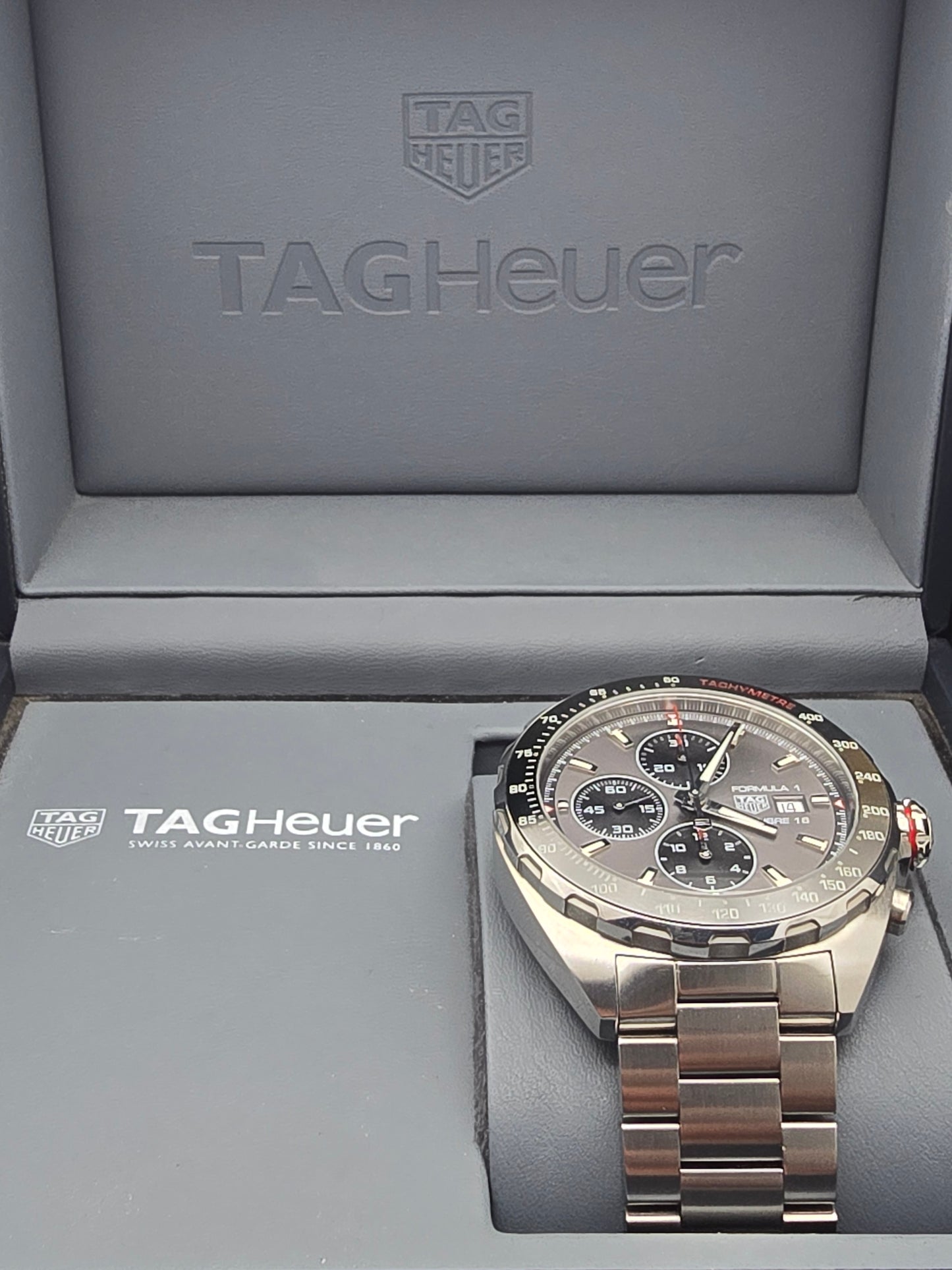 TAG Heuer Formula 1 Cronograph Automatic 44mm generație nouă cutie/supracutie/cărți