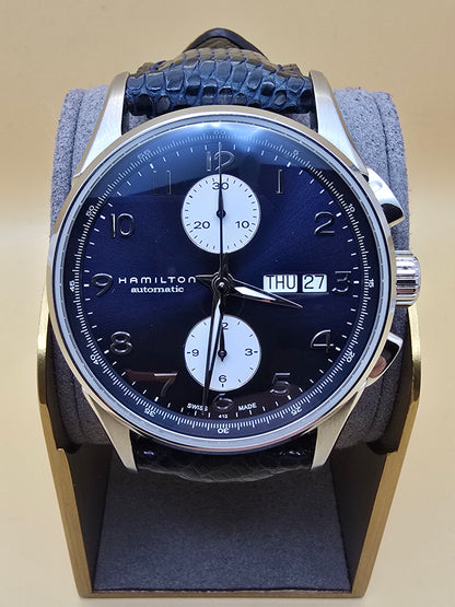Hamilton Jazzmaster Maestro Auto Chrono Blue 41mm full set