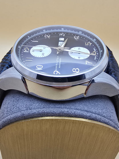 Hamilton Jazzmaster Maestro Auto Chrono Blue 41mm full set
