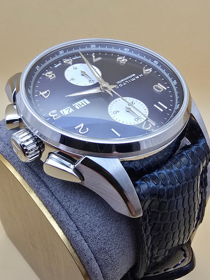 Hamilton Jazzmaster Maestro Auto Chrono Blue 41mm full set