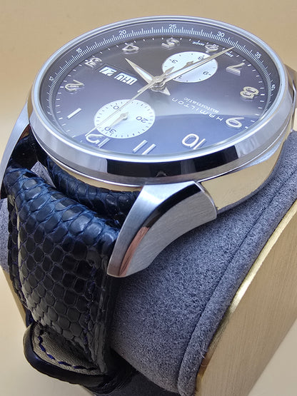 Hamilton Jazzmaster Maestro Auto Chrono Blue 41mm full set