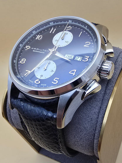 Hamilton Jazzmaster Maestro Auto Chrono Blue 41mm full set