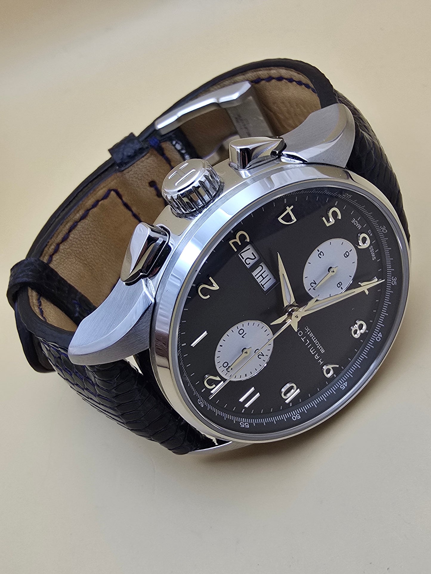 Hamilton Jazzmaster Maestro Auto Chrono Blue 41mm full set
