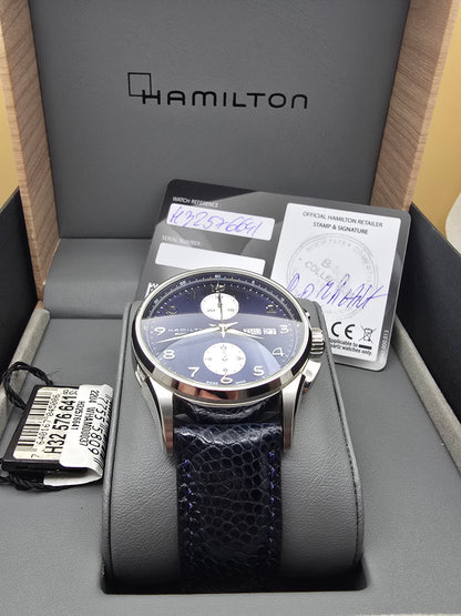 Hamilton Jazzmaster Maestro Auto Chrono Blue 41mm full set