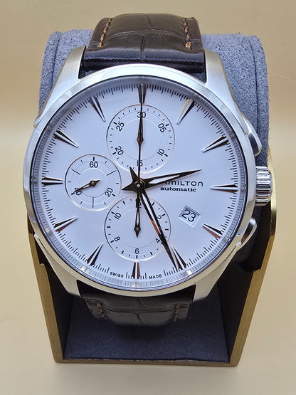 Hamilton Jazzmaster Auto Chrono  White 41mm full set