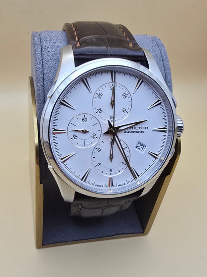 Hamilton Jazzmaster Auto Chrono  White 41mm full set