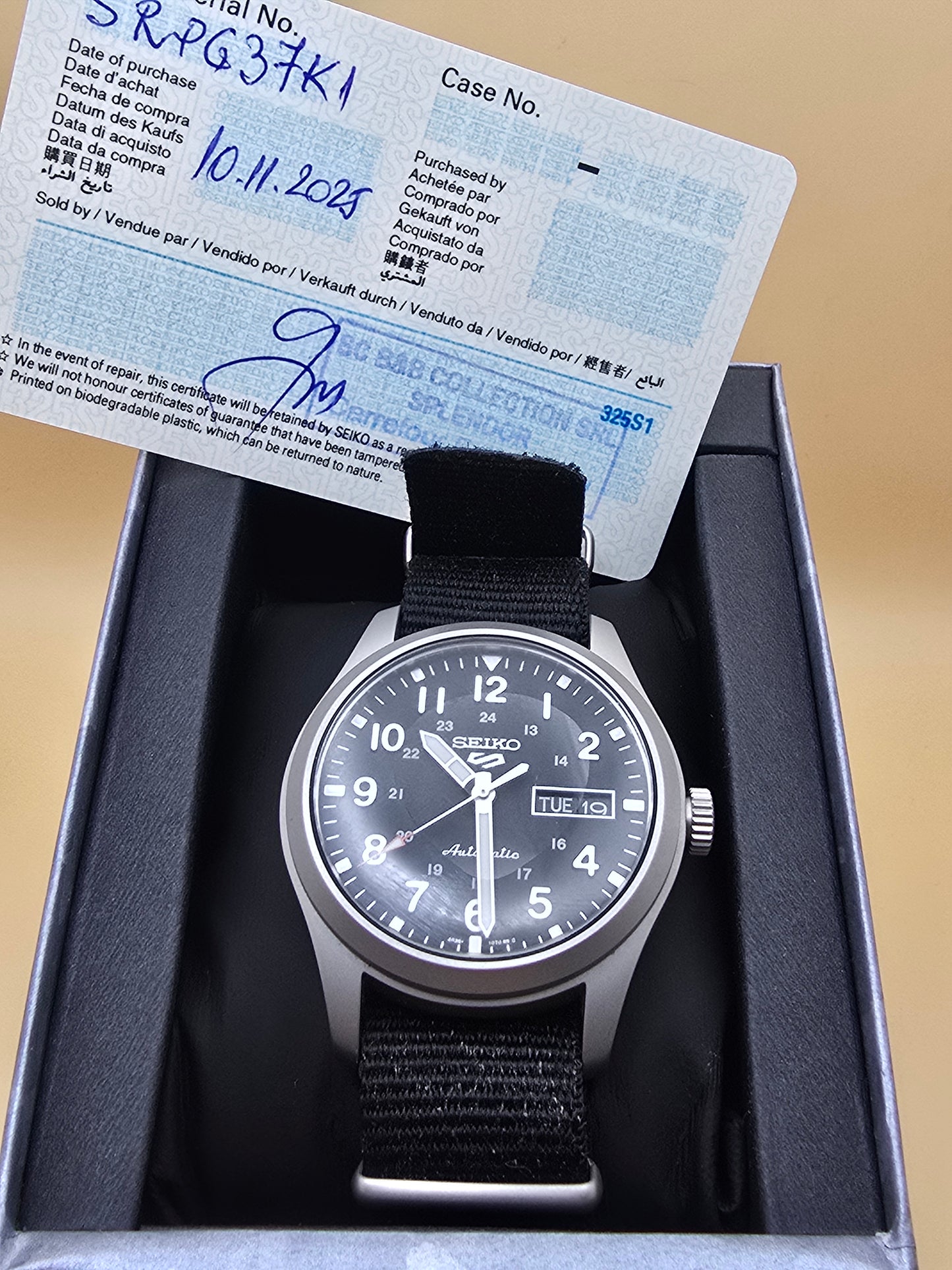 Seiko 5 Sports Field 39.3mm 11.2025 full set
