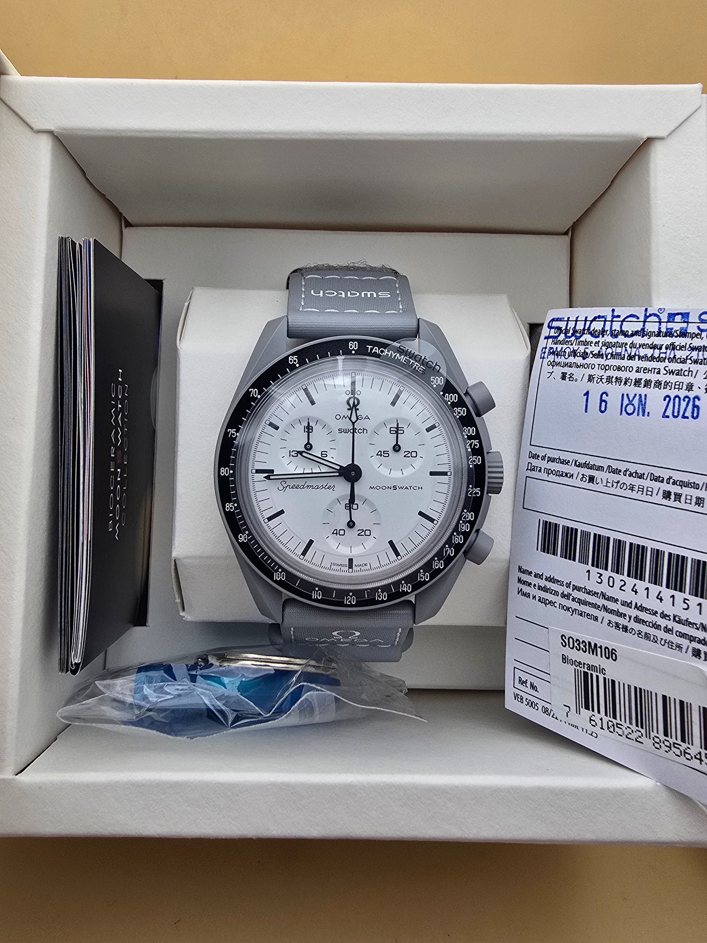 Omega x Swatch "1965" full set nou + UV LED 16.06.2026