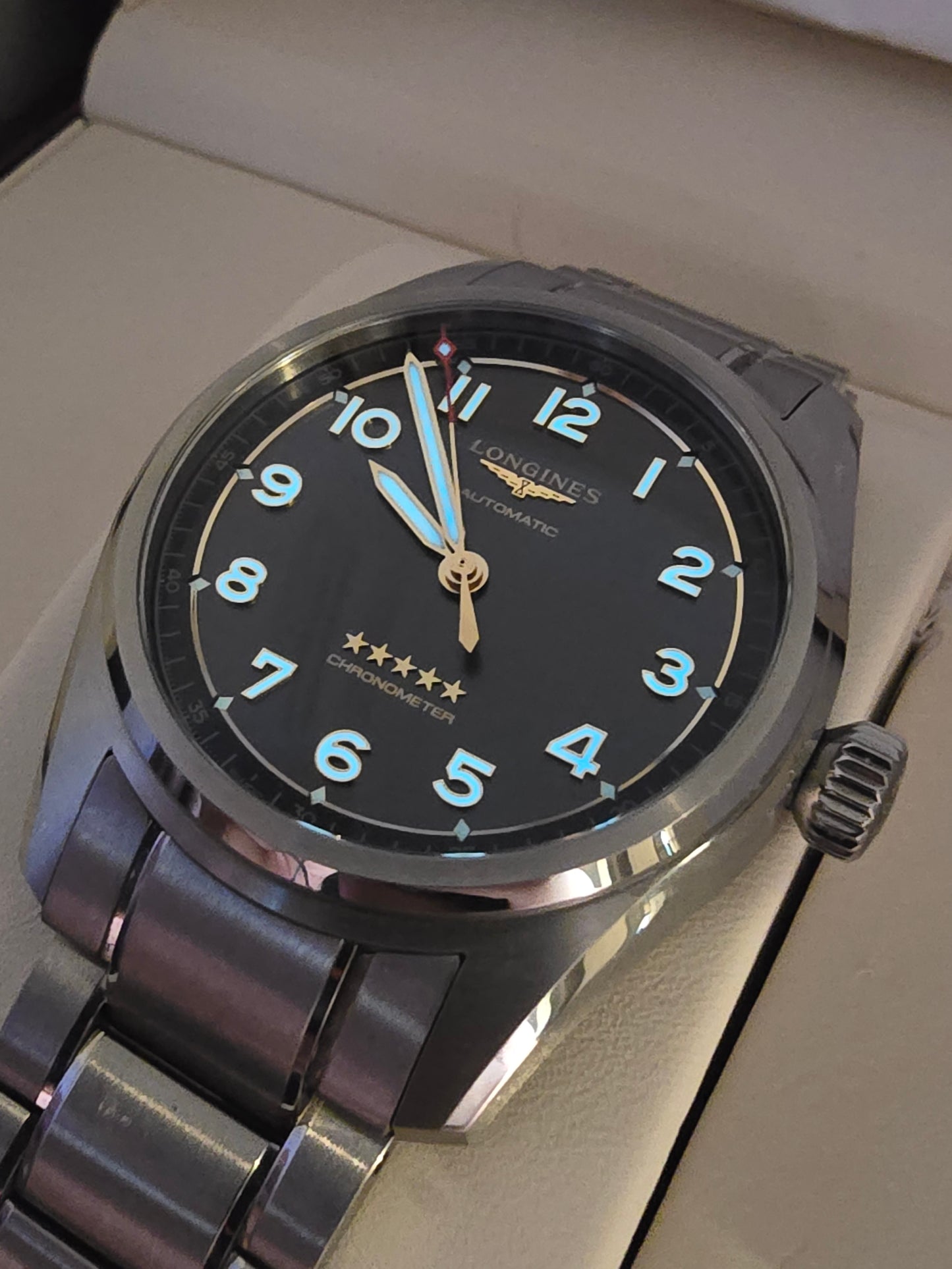 Longines Spirit Titanium 40mm  full set 2025 + extra curele
