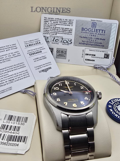 Longines Spirit Titanium 40mm  full set 2025 + extra curele