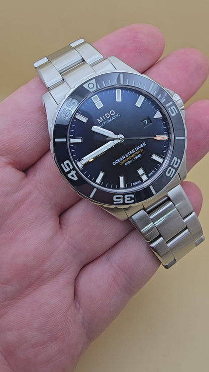 Mido Ocean Star Diver 600m Chronometer Ceramic 43mm full set