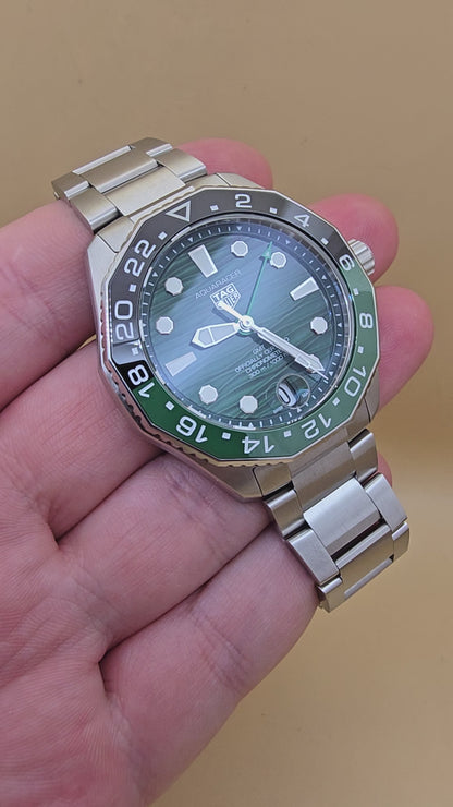 TAG Heuer Aquaracer Green GMT Ceramic 42mm full set 2025