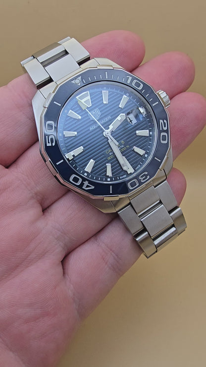 TAG Heuer Blue Aquaracer ceramic full set