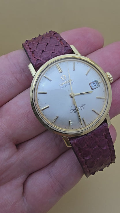 *Vintage* Omega Seamaster DeVille 18k gold capped 34mm