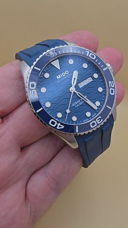 Mido Ocean Star Blue Ceramic 200c 42.5mm full set 06.2026