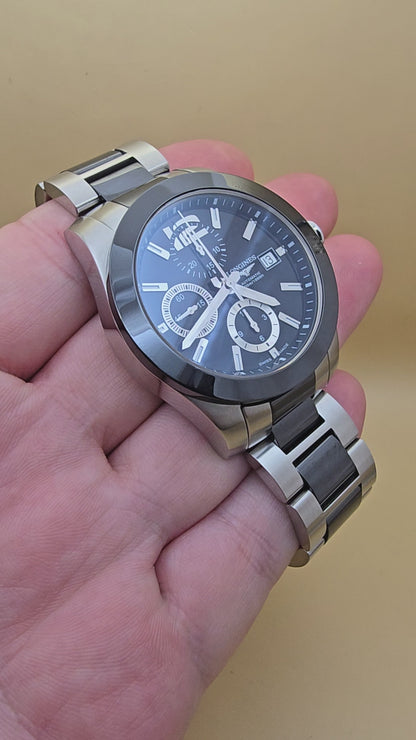 Longines Conquest Ceramic Cronograph 41mm full set