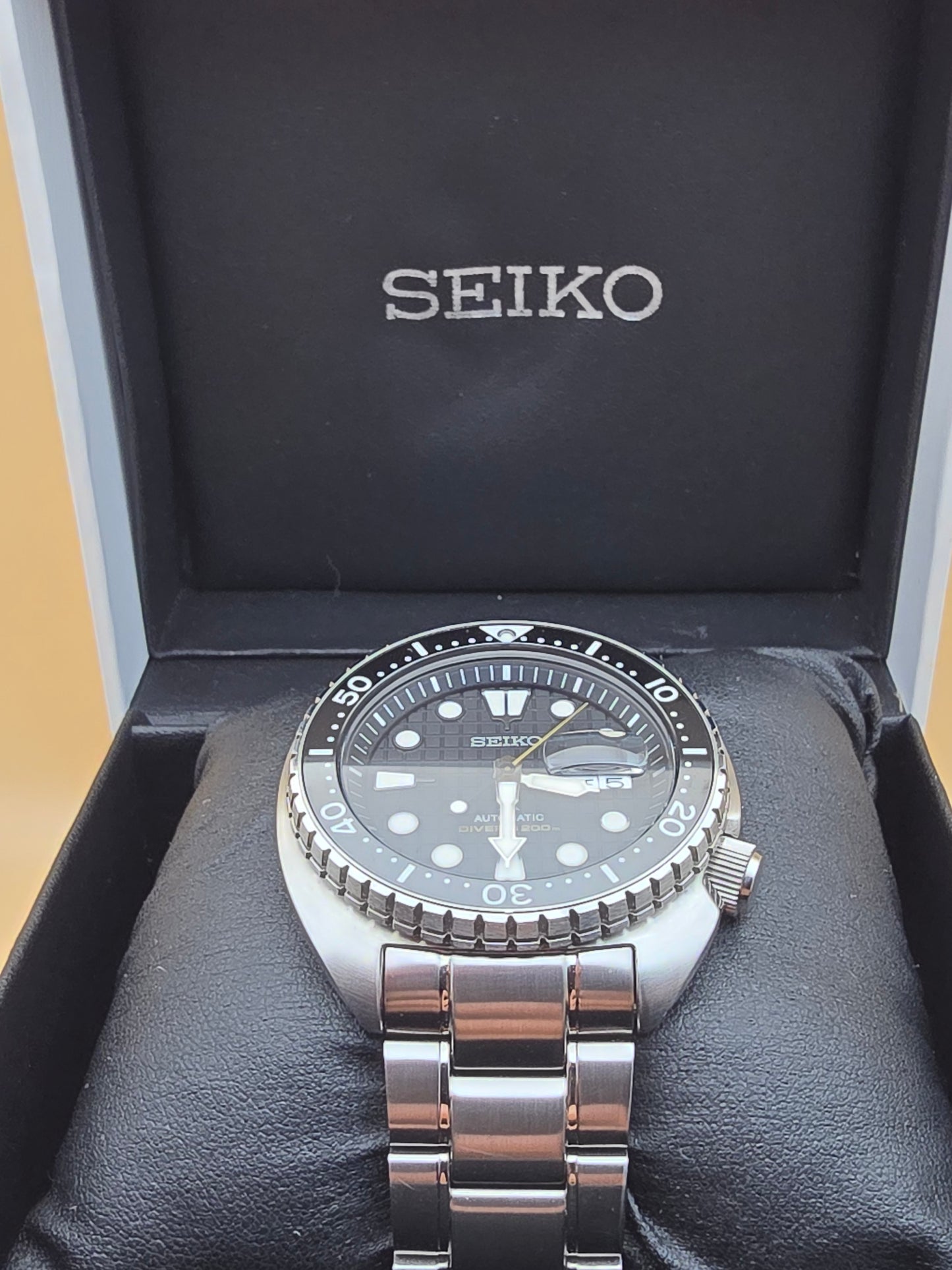 Seiko King Turtle Black Waffle