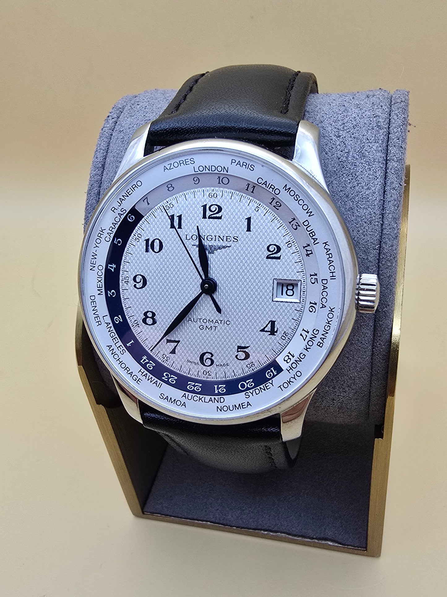 Longines Master Collection World Time GMT 38.5mm cutie originală