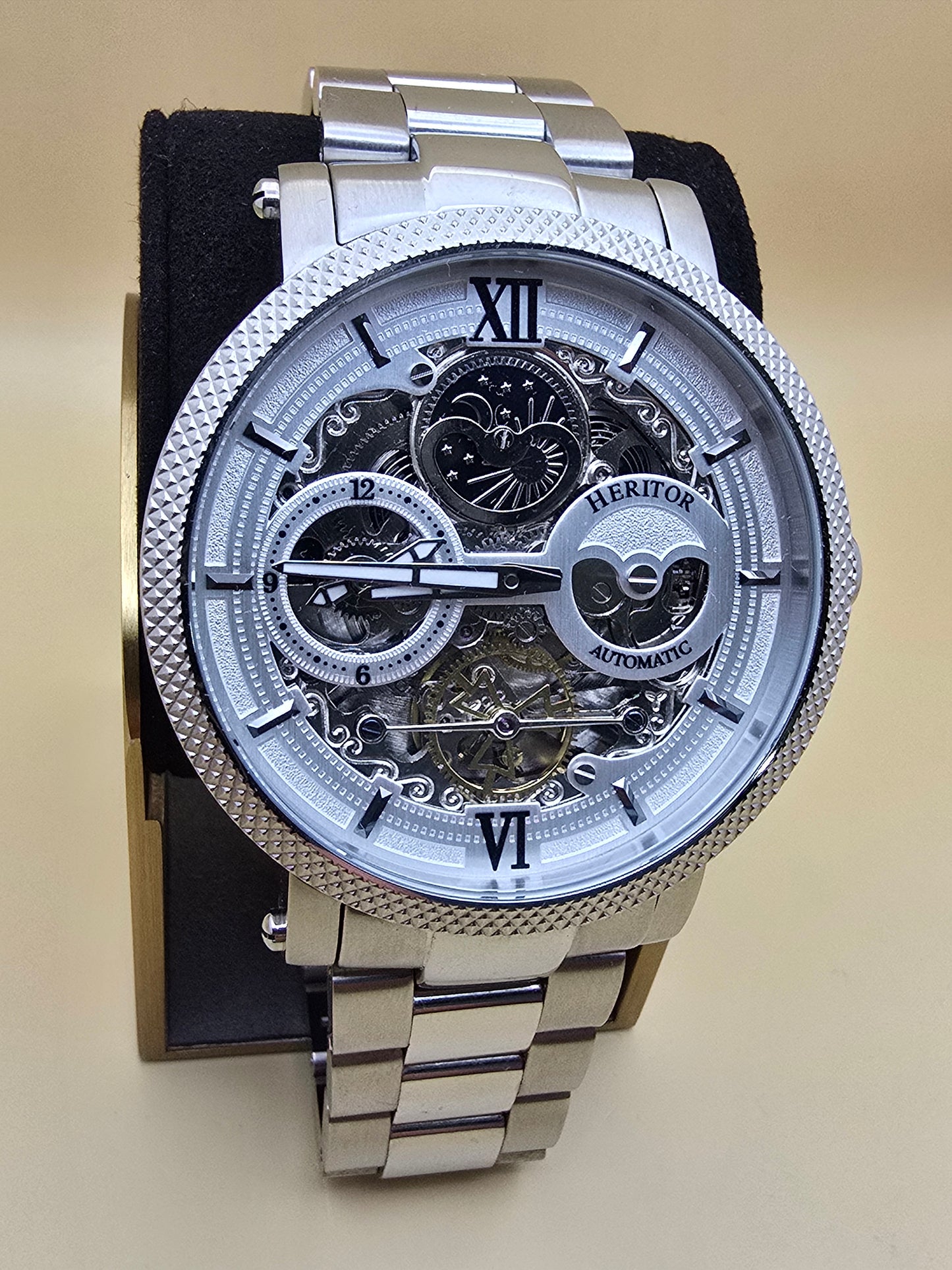 Heritor Aries Skeleton Automatic 46mm nou