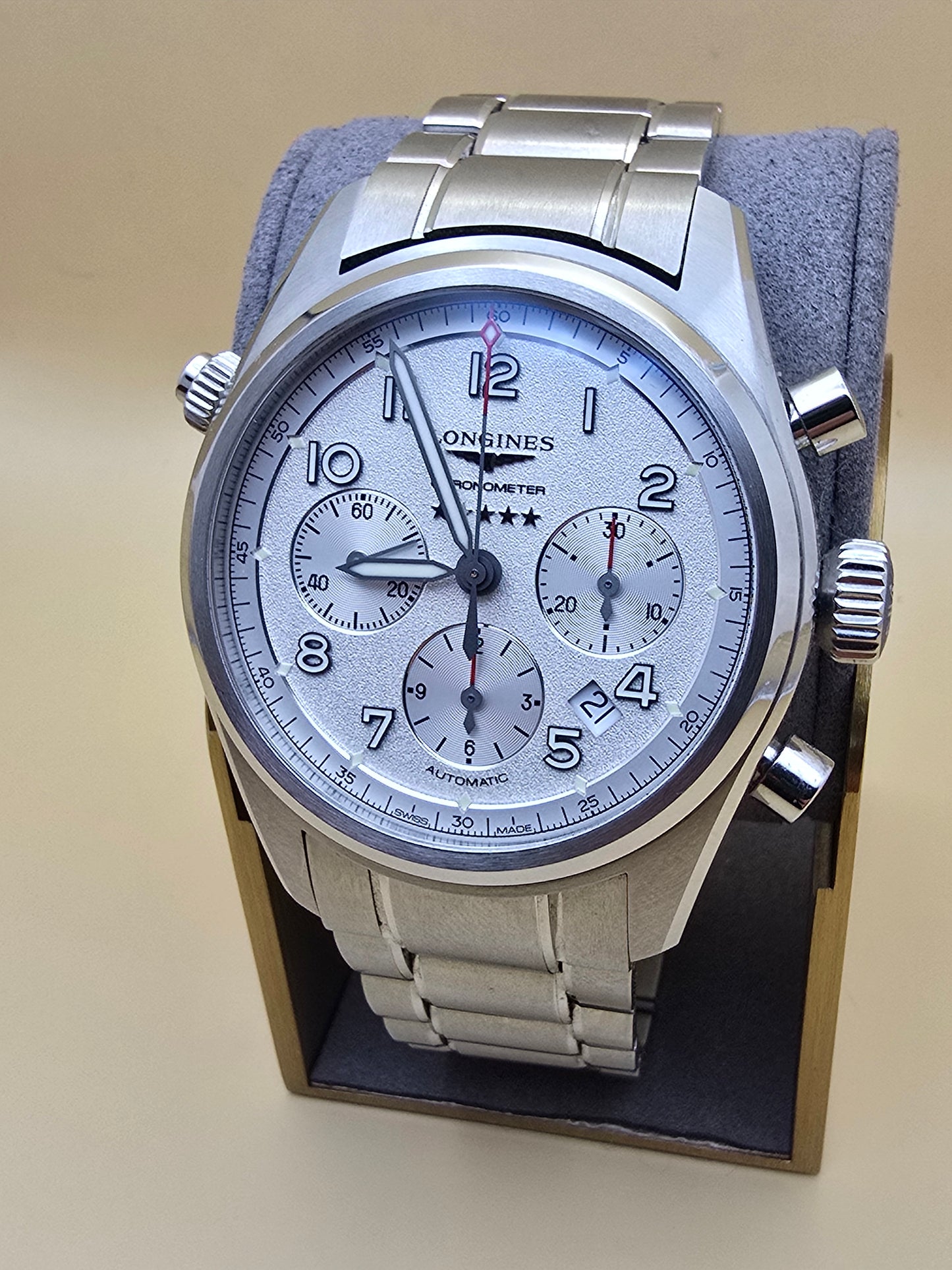 Longines Spirit Chronometer Cronograph 42mm card/cutie/supracutie