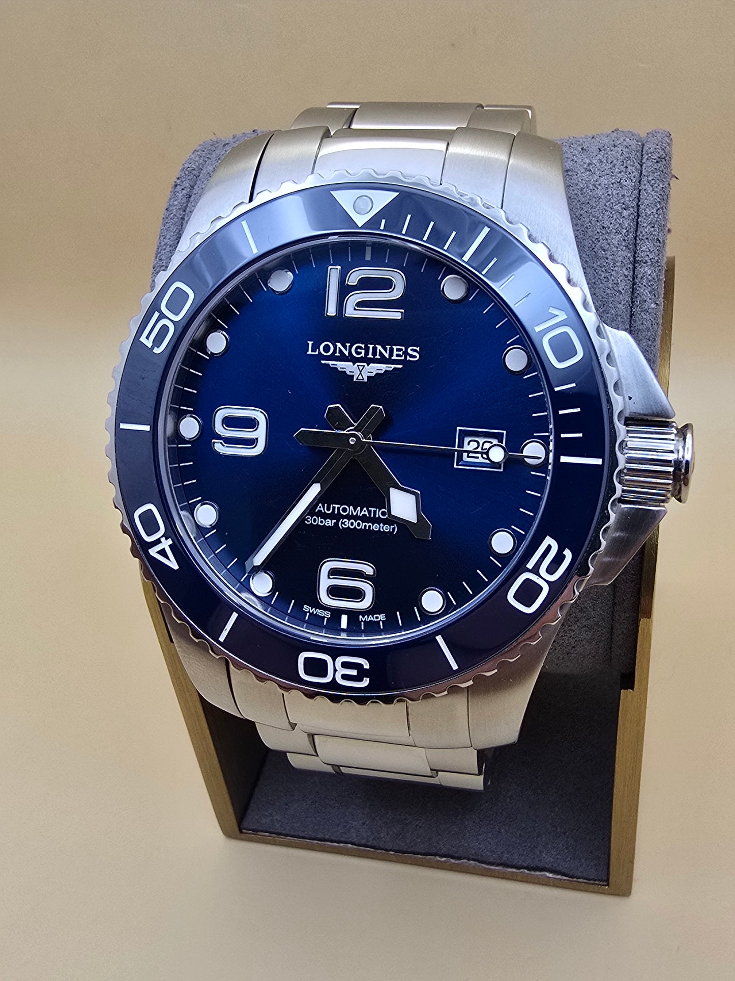 Longines Hydroconquest Ceramic Blue 43mm full set(cutie model nou)