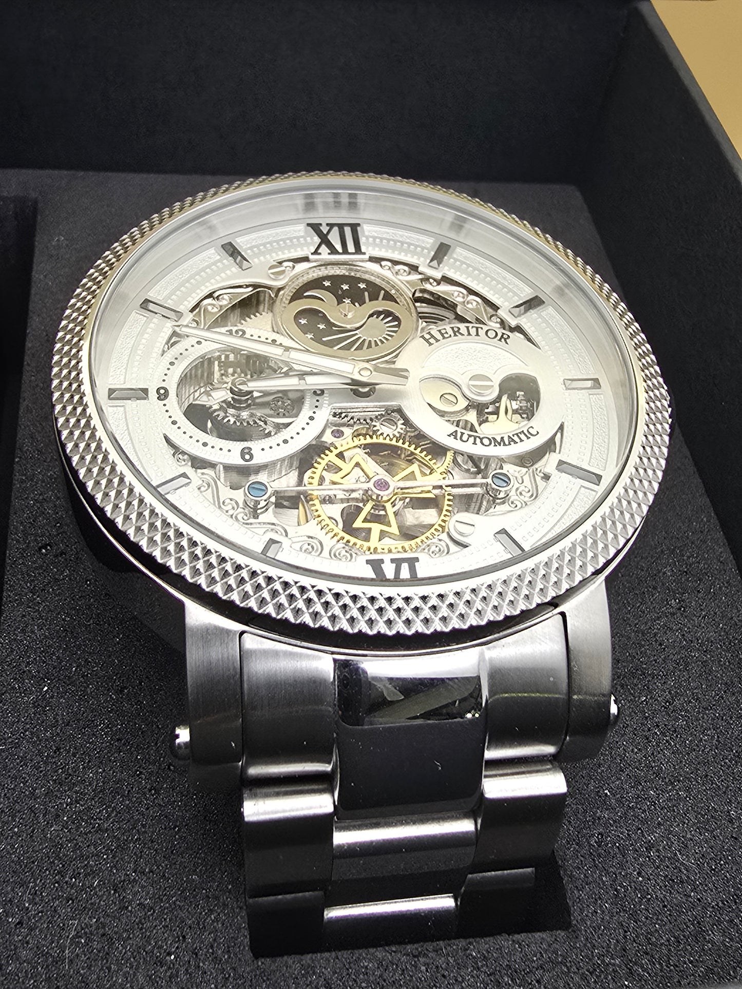 Heritor Aries Skeleton Automatic 46mm nou