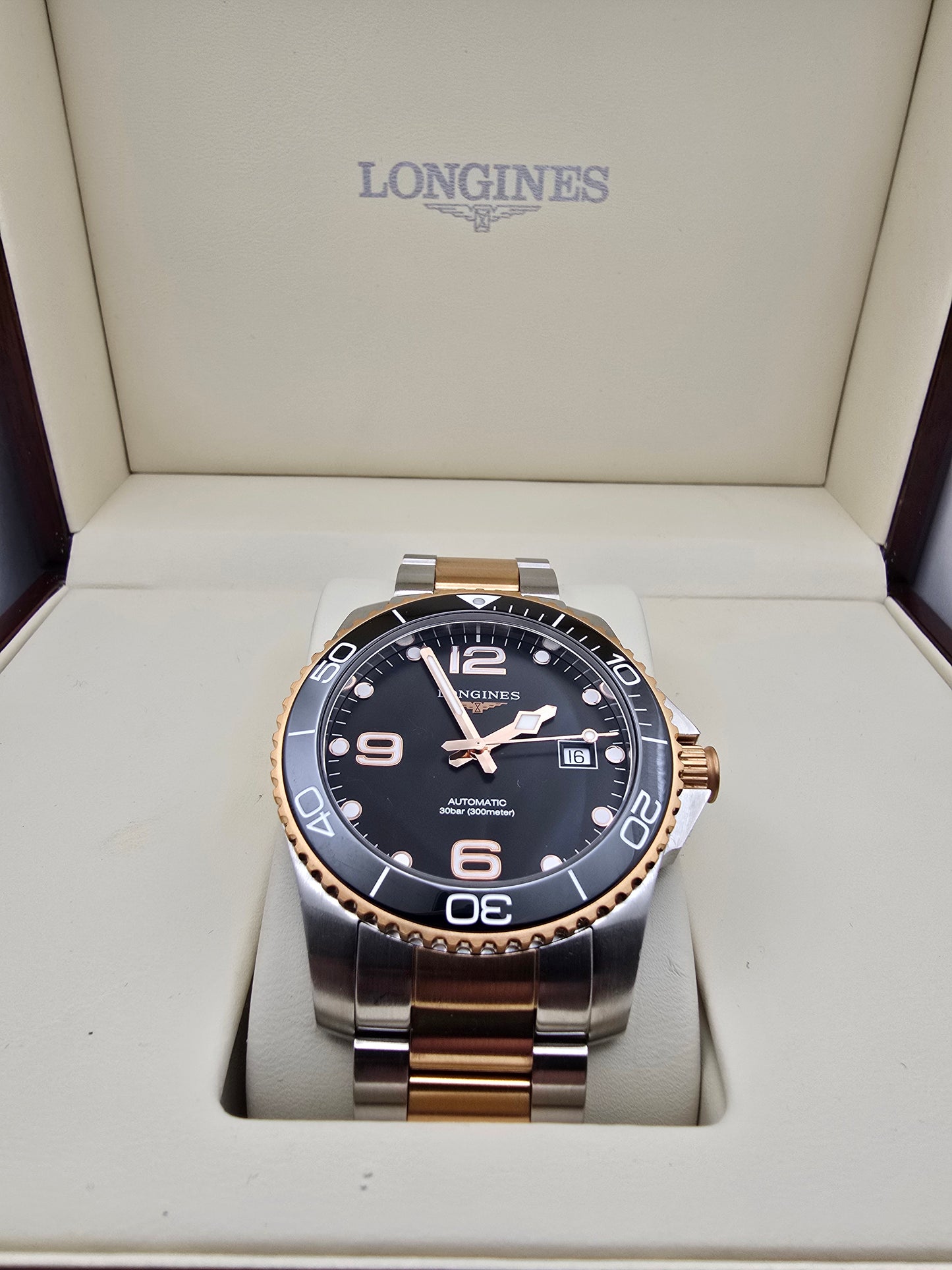 Longines Hydroconquest Rose Gold 41mm Automatic cutie/supracutie REZERVAT