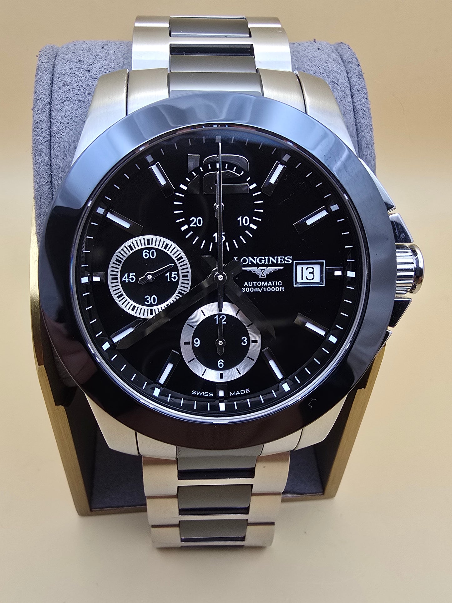 Longines Conquest Ceramic Cronograph 41mm full set