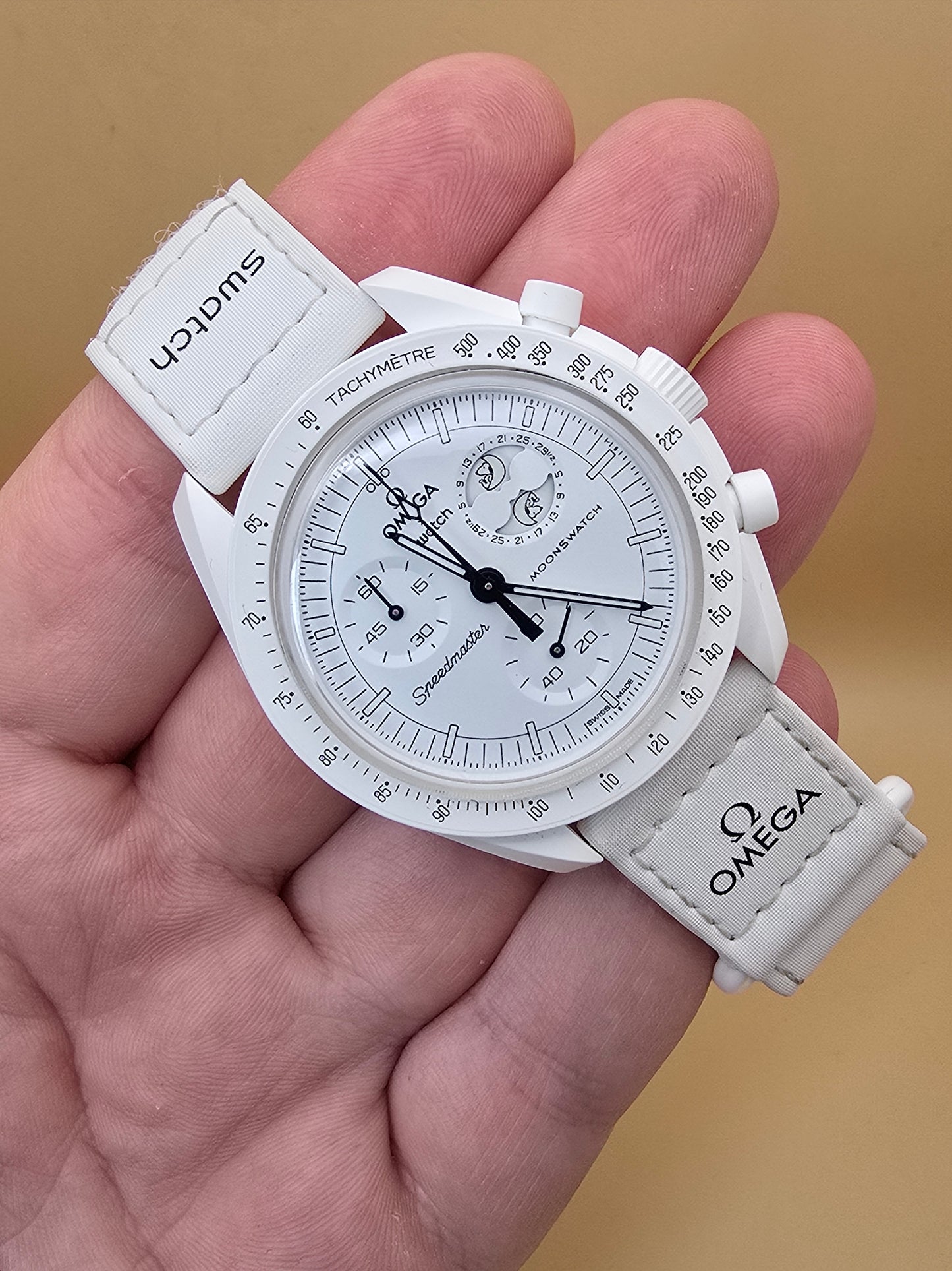 Omega x Swatch Snoopy Mission to the Moonphase white full set
