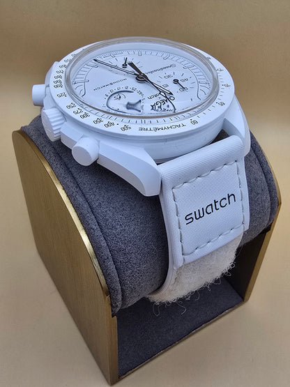 Omega x Swatch Snoopy Mission to the Moonphase white full set