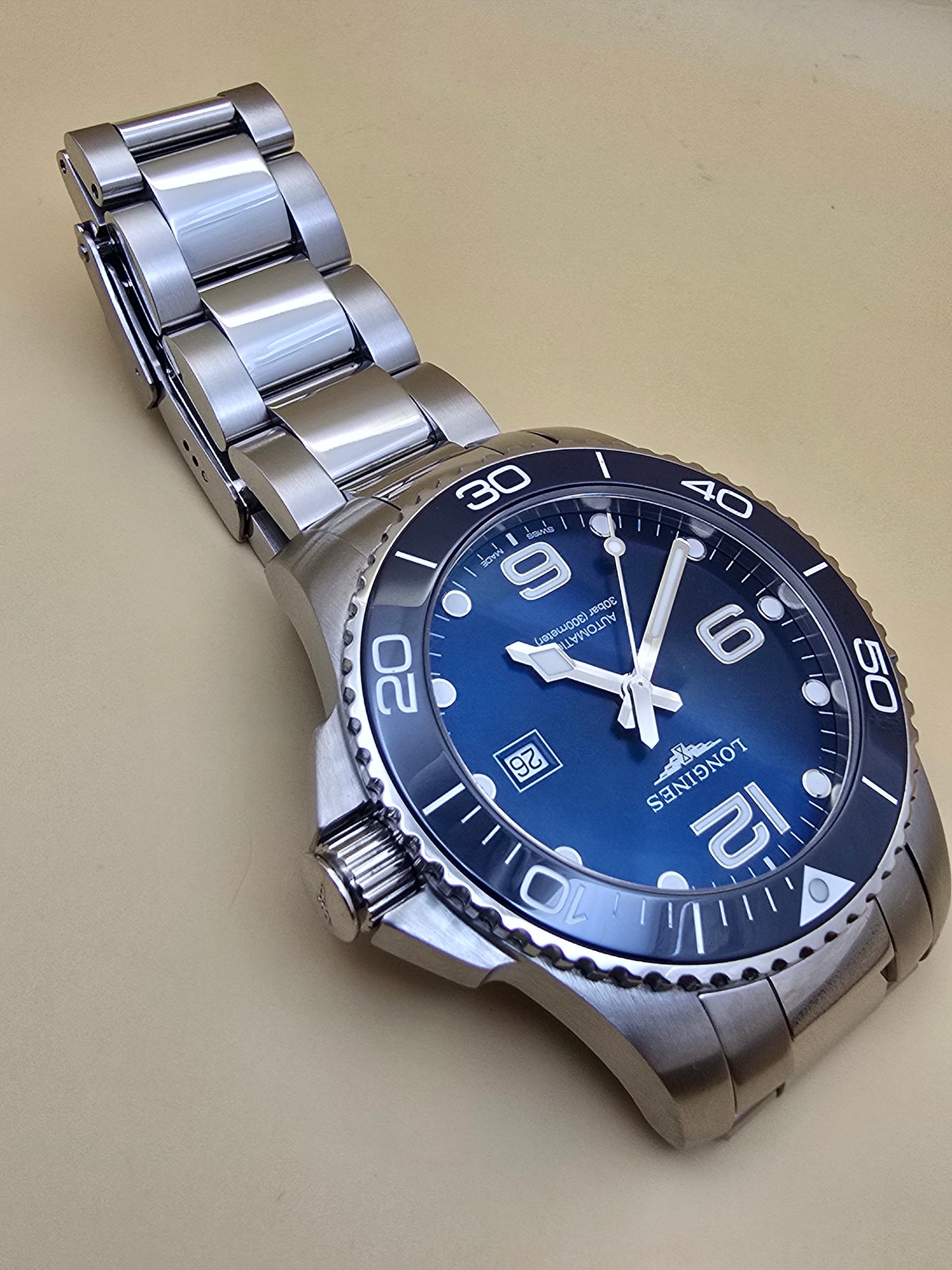 Longines Hydroconquest Ceramic Blue 43mm full set(cutie model nou)