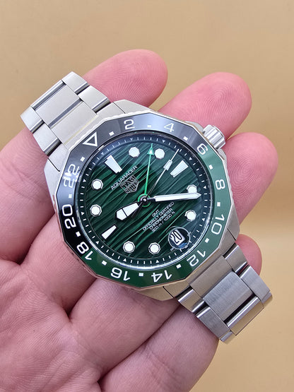 TAG Heuer Aquaracer Green GMT Ceramic 42mm full set 2025
