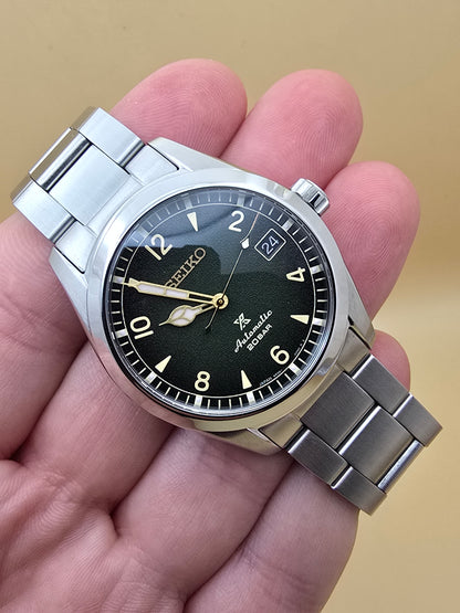 Seiko "Baby" Alpinist green 38mm full set
