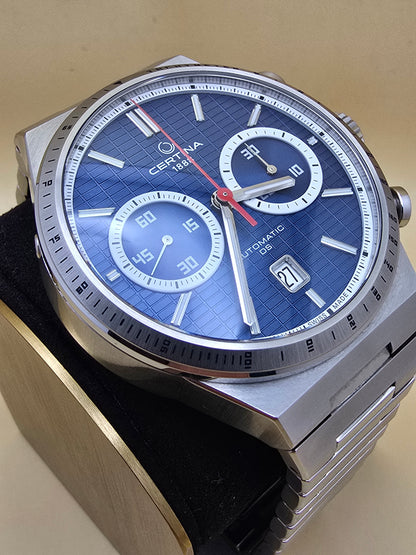 Certina DS-7 Chrono Blue full set 42mm 08.2026
