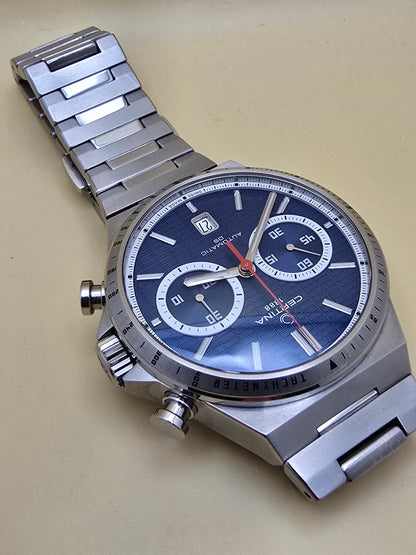 Certina DS-7 Chrono Blue full set 42mm 08.2026