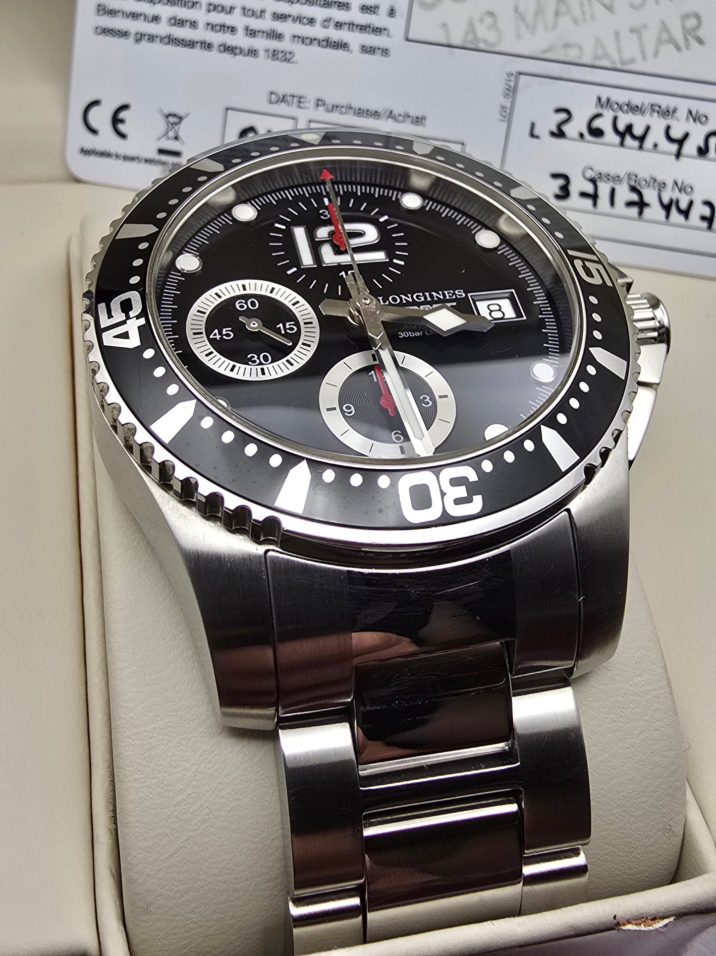Longines Hydroconquest Cronograph 41mm full set servisat complet