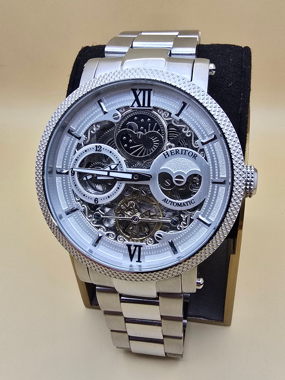 Heritor Aries Skeleton Automatic 46mm nou