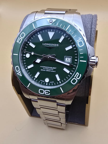 Longines Hydroconquest New Green Ceramic 42mm full set nou 31.07.2026
