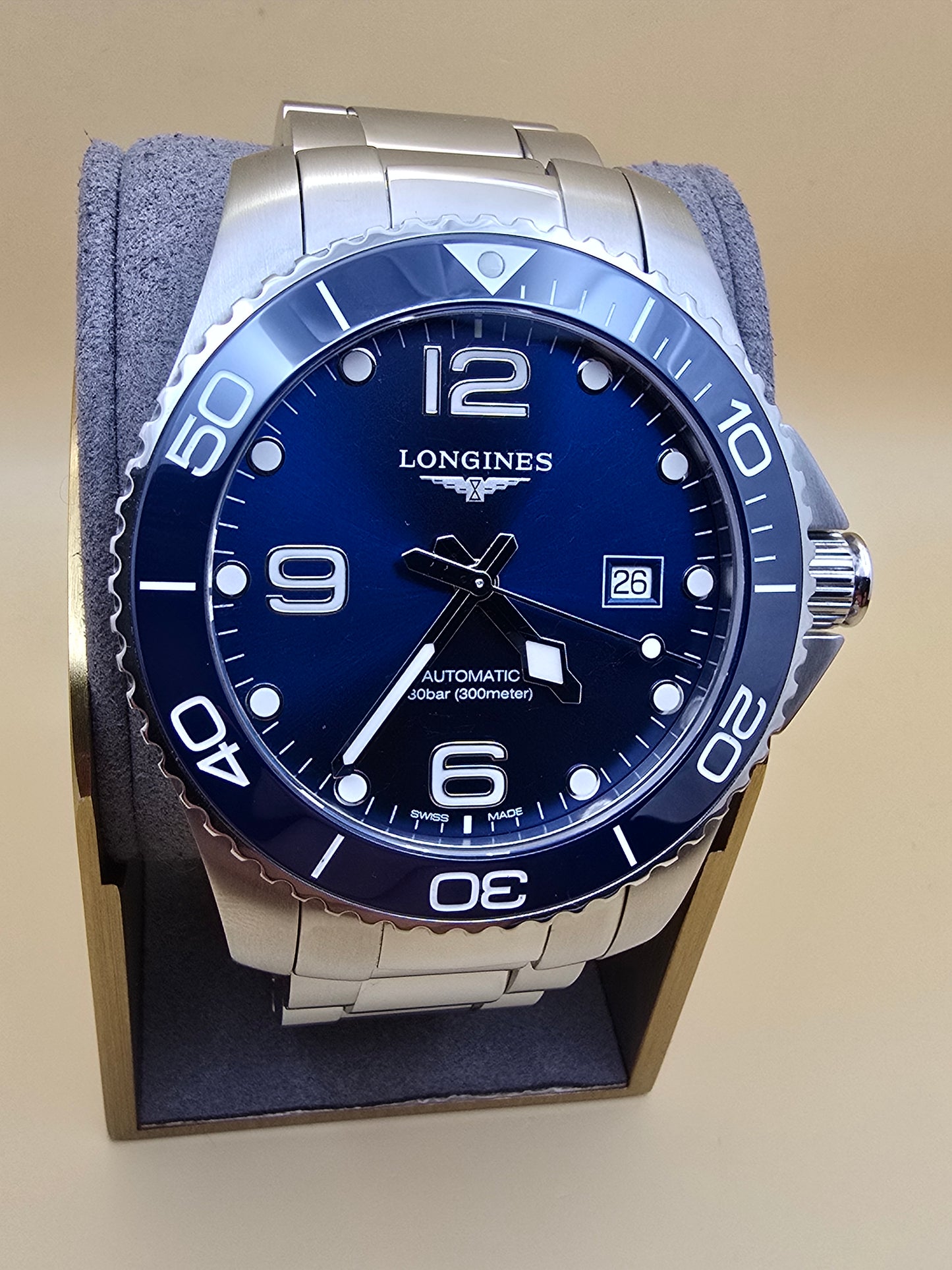 Longines Hydroconquest Ceramic Blue 43mm full set(cutie model nou)