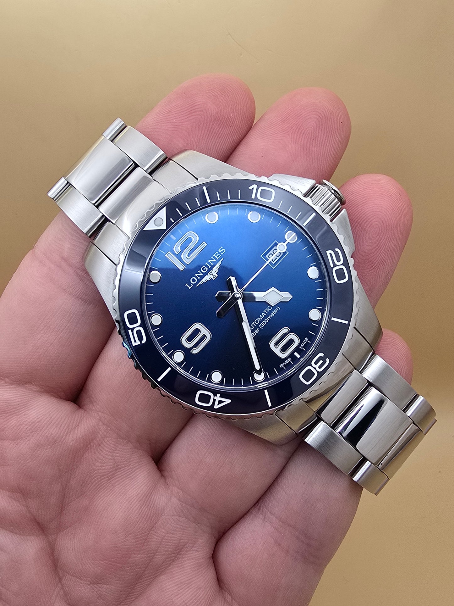Longines Hydroconquest Ceramic Blue 43mm full set(cutie model nou)