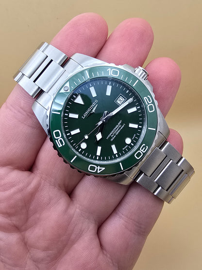 Longines Hydroconquest New Green Ceramic 42mm full set nou 31.07.2026