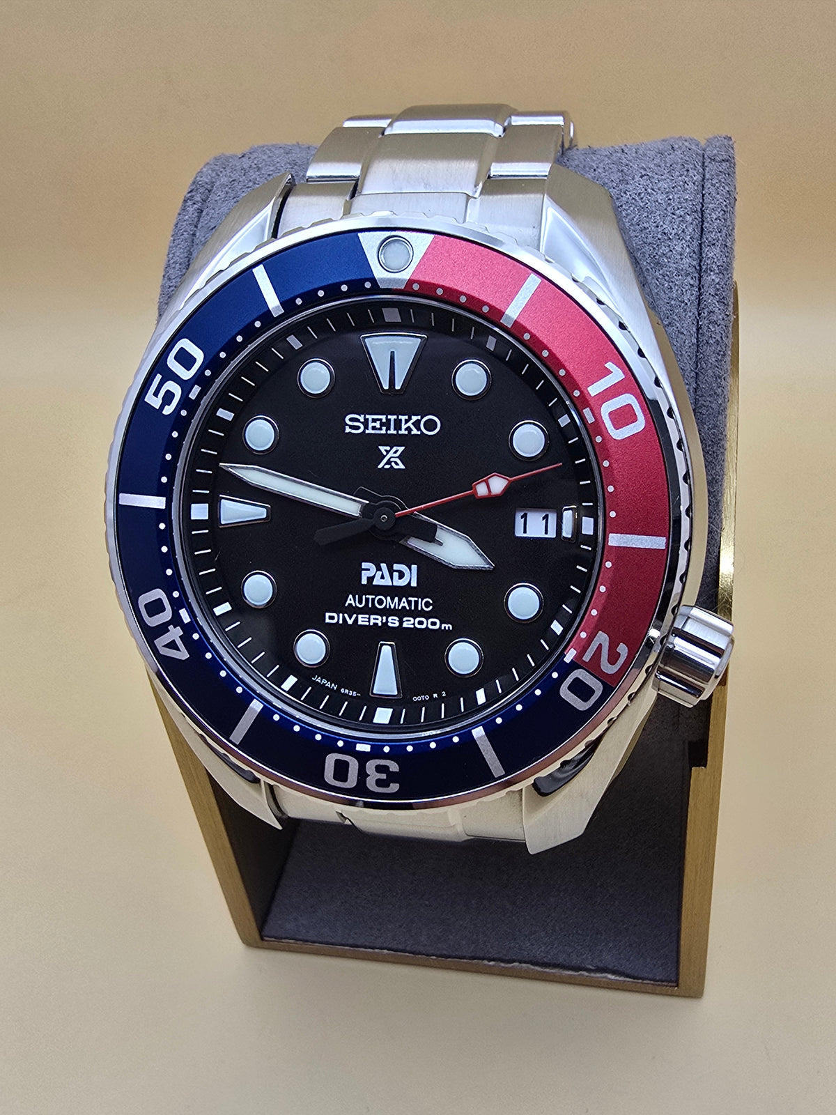 Seiko Sumo Pepsi 6R35 45mm full set 2024