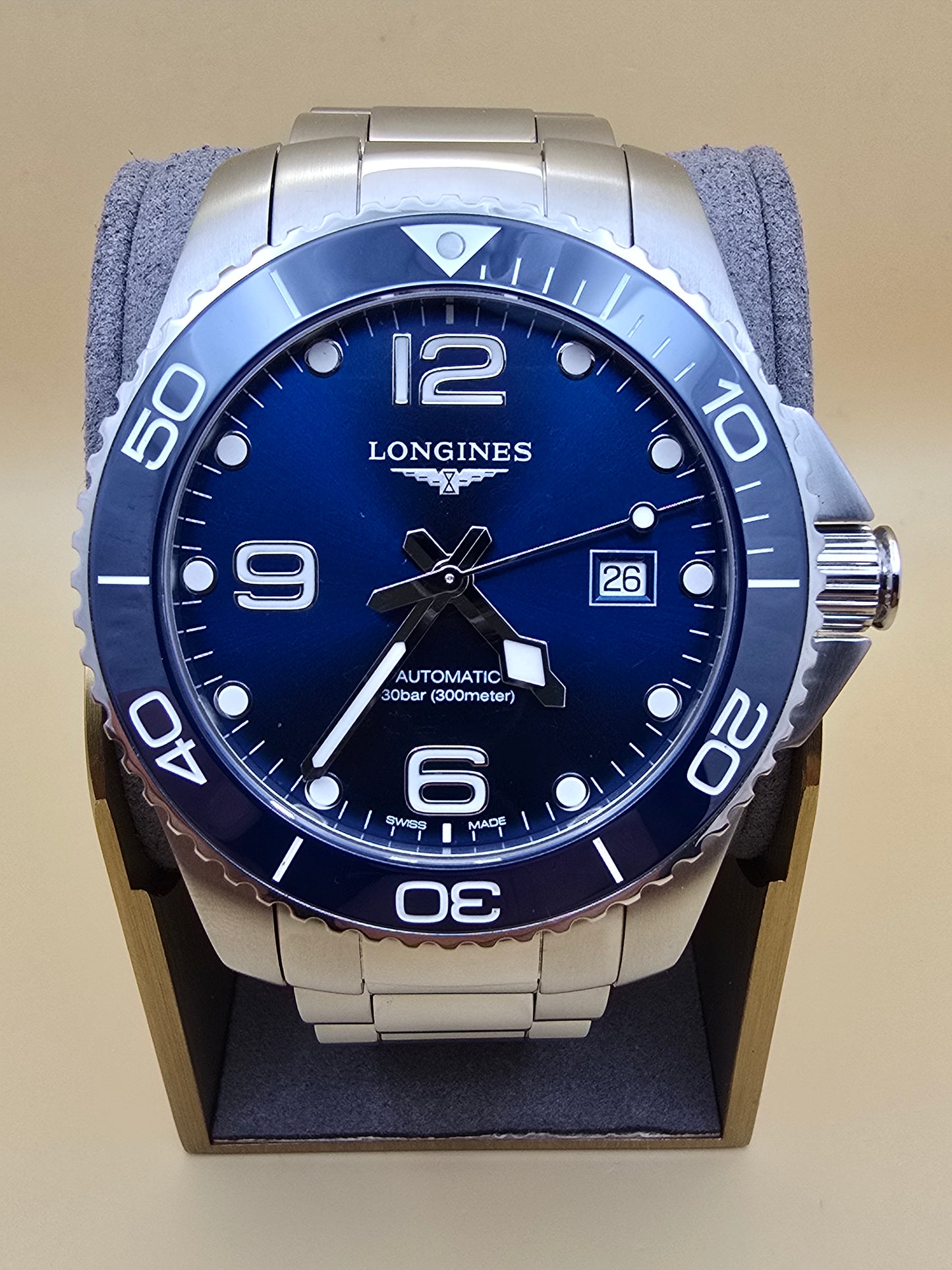 Longines Hydroconquest Ceramic Blue 43mm full set(cutie model nou)