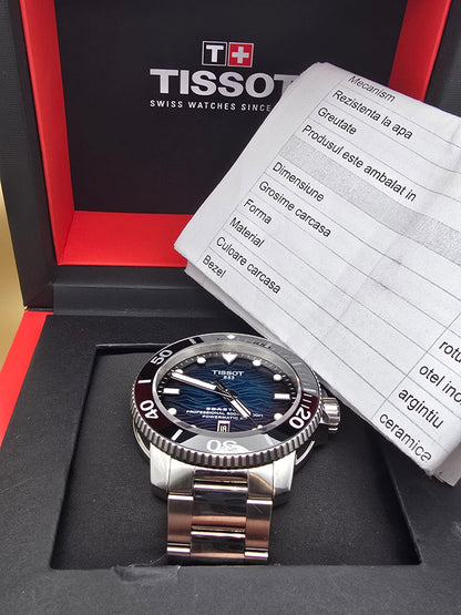 Tissot Seastar 2000 Ceramic 600m Powermatic80 46mm cutie/acte