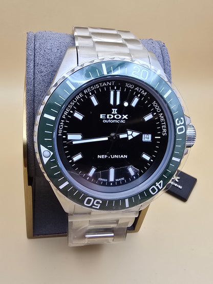 Edox Neptunian Green Ceramic 44mm full set nou