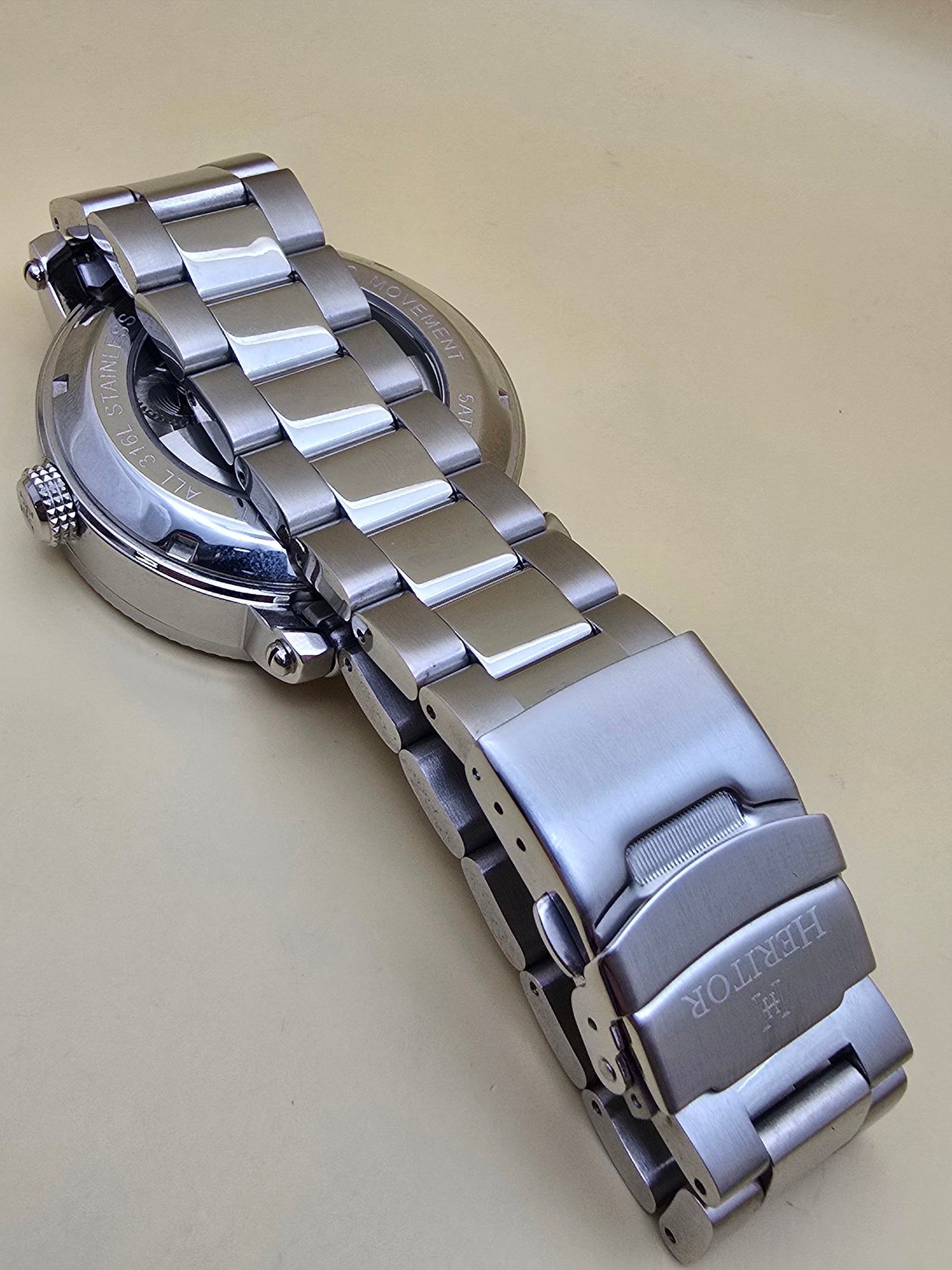 Heritor Aries Skeleton Automatic 46mm nou