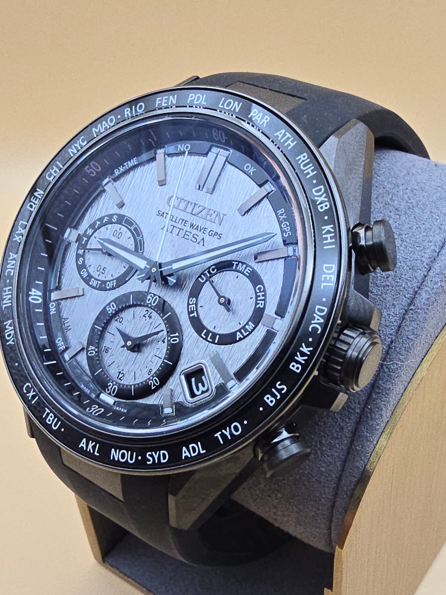 Citizen Attesa Satellite Wave GPS super titanium full set