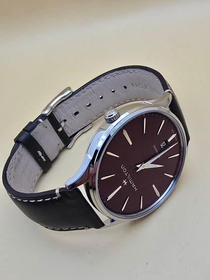 Hamilton Jazzmaster Thinline Burgundy 40mm full set ETA2892