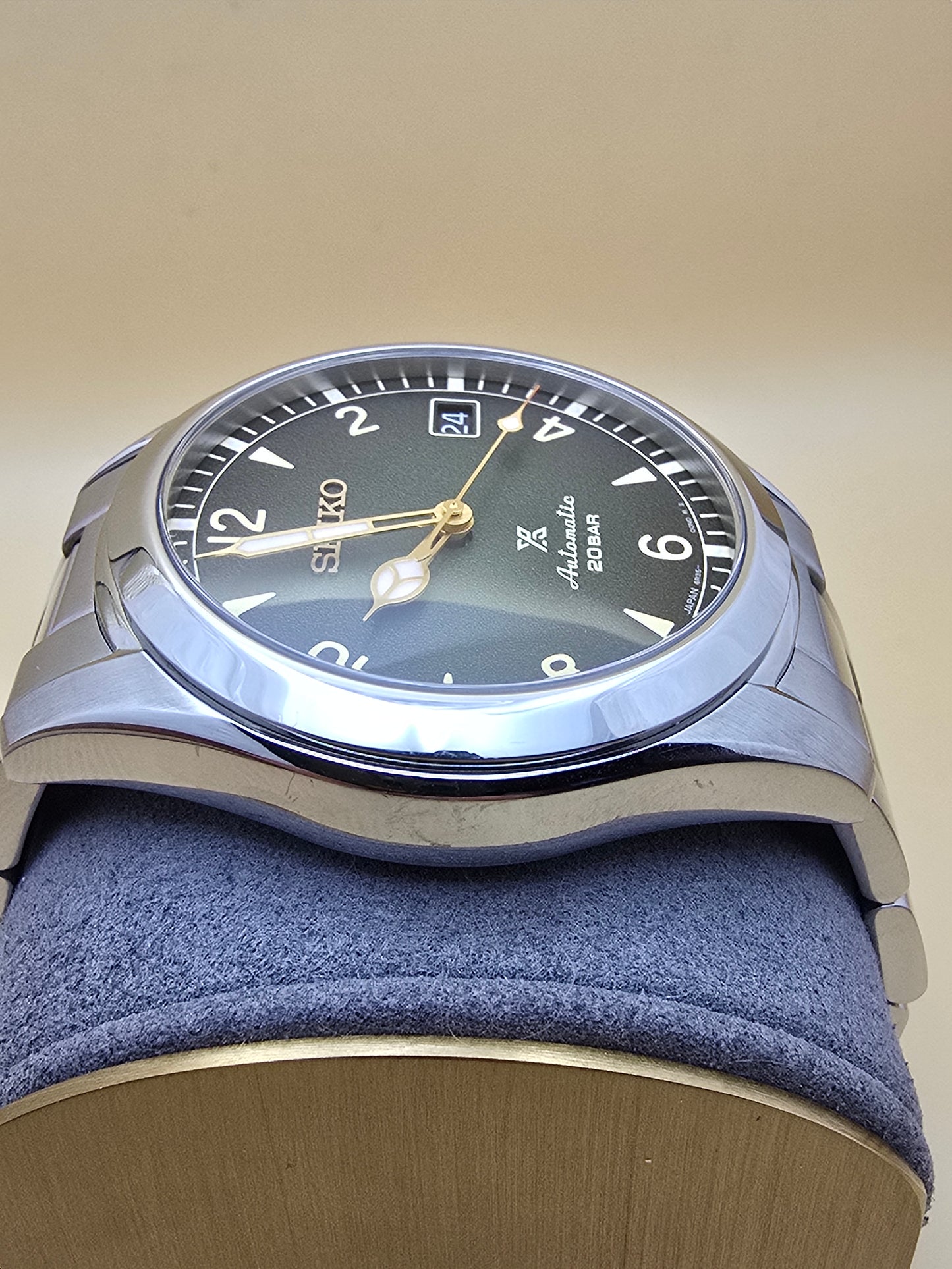 Seiko "Baby" Alpinist green 38mm full set