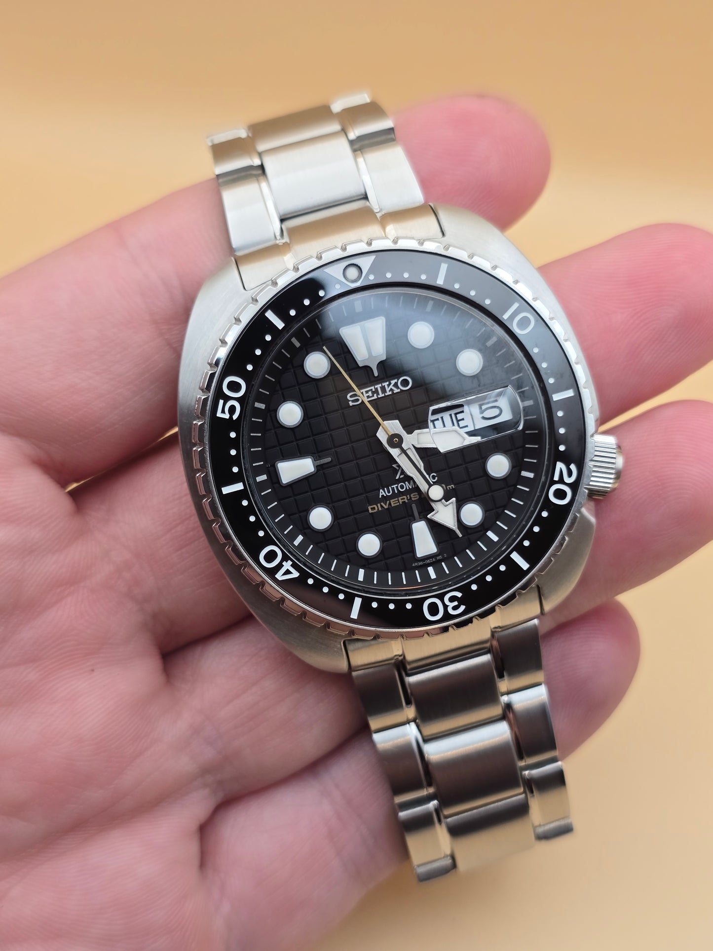 Seiko King Turtle Black Waffle